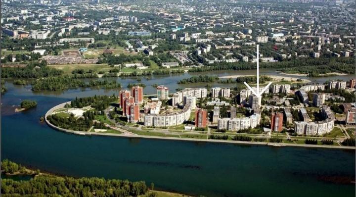 Apartment На Стрелке С Красивым Видом На Иртыш Öskemen Buitenkant foto